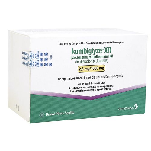 KOMBIGLYZE XR 2.5 MG/1000 MG TABLETA DE LIBERACION PROLONGA