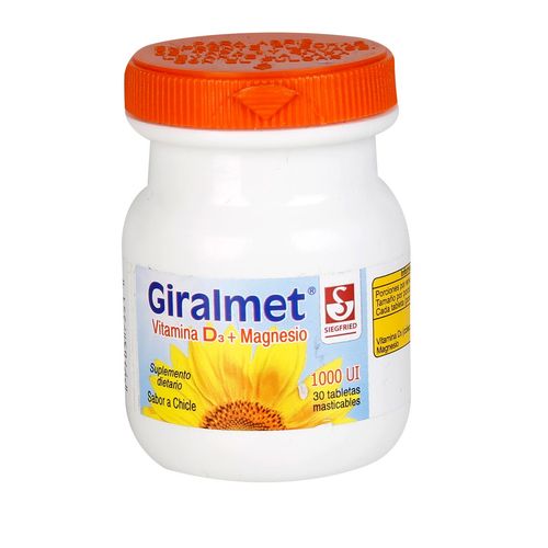 GIRALMET VITAMIN D3 1000 UI TABLETA MASTICABLE