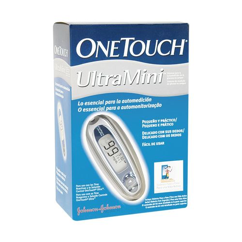GLUCOMETRO ONE TOUCH ULTRA MINI PLATEADO