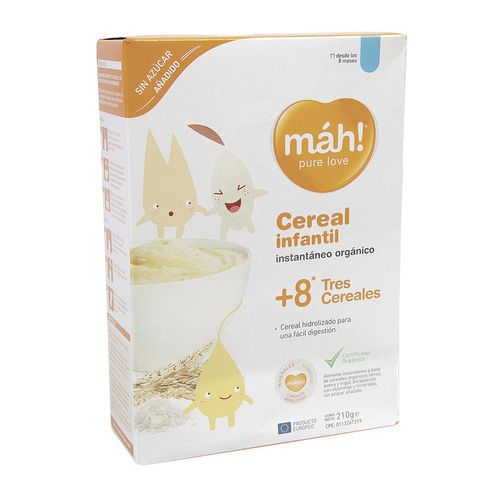 CEREAL INFANTIL MAH! TRES CEREALES +8 MESES