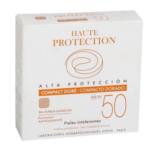 AVENE POLVO COMPACTO COLOR DORADO SPF50