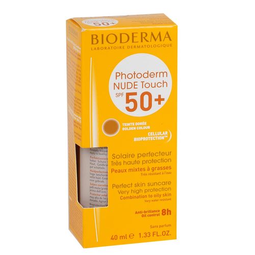 PROTECTOR SOLAR BIODERMA PHOTODERM NUDE TOUCH SPF50 TONO DORADO