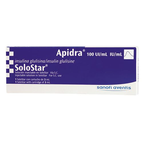 APIDRA SOLOSTAR 100 UI/ML SOLUCION INYEC