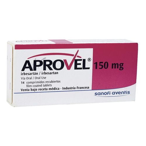 APROVEL 150 MG TABLETA RECUBIERTA