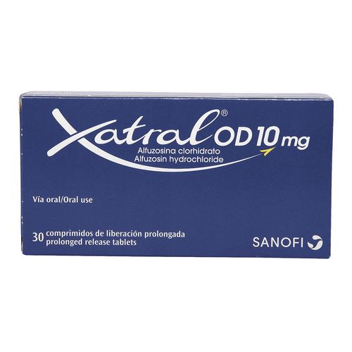 XATRAL OD 10 MG TABLETA DE LIBERACION PROLONGADA