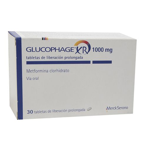GLUCOPHAGE XR 1000 MG TABLETA DE LIBERACION PROLONGADA