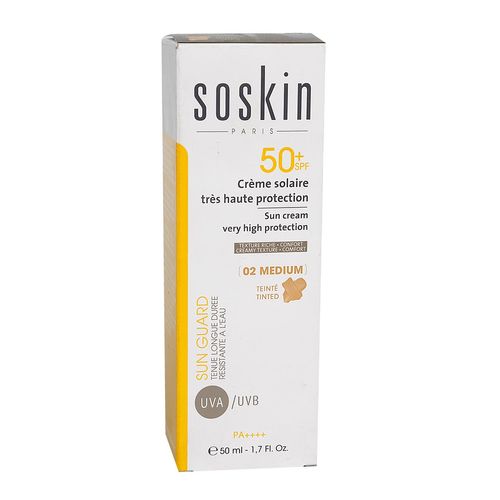 PROTECTOR SOLAR SOSKIN SUN CREAM COLOR SPF50