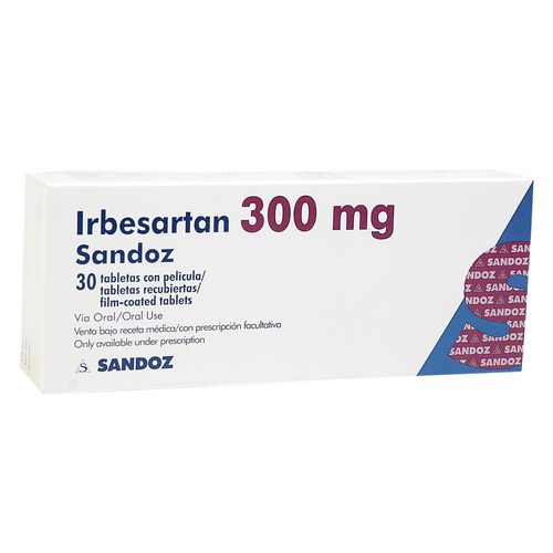 IRBESARTAN 300 MG TABLETA RECUBIERTAS NORVATIS